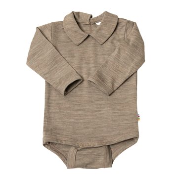 Joha - Body i uld LS med krave - Beige